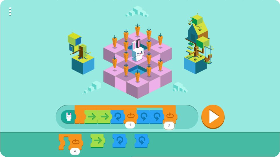 Google Doodle Kids Coding Game eğitici oyun
