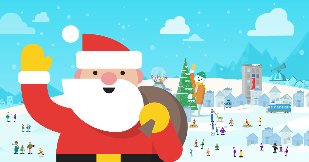 Santa Tracker eğitici oyun