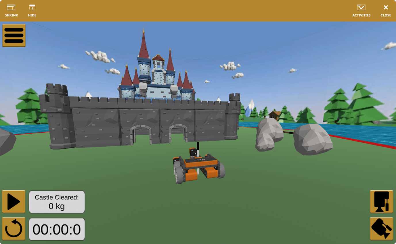 VEXcode VR eğitici oyun